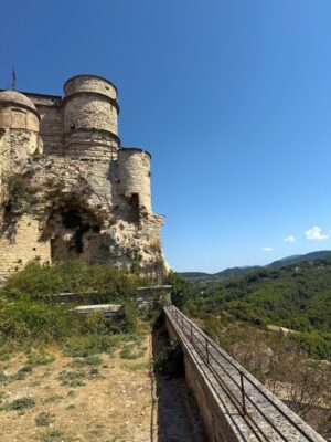Uitzicht vanaf chateau Barroux
