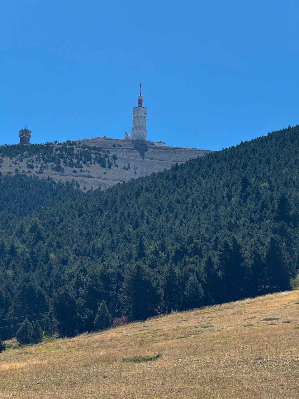 Uitzicht op de Mont Ventoux vanaf Mont Serein